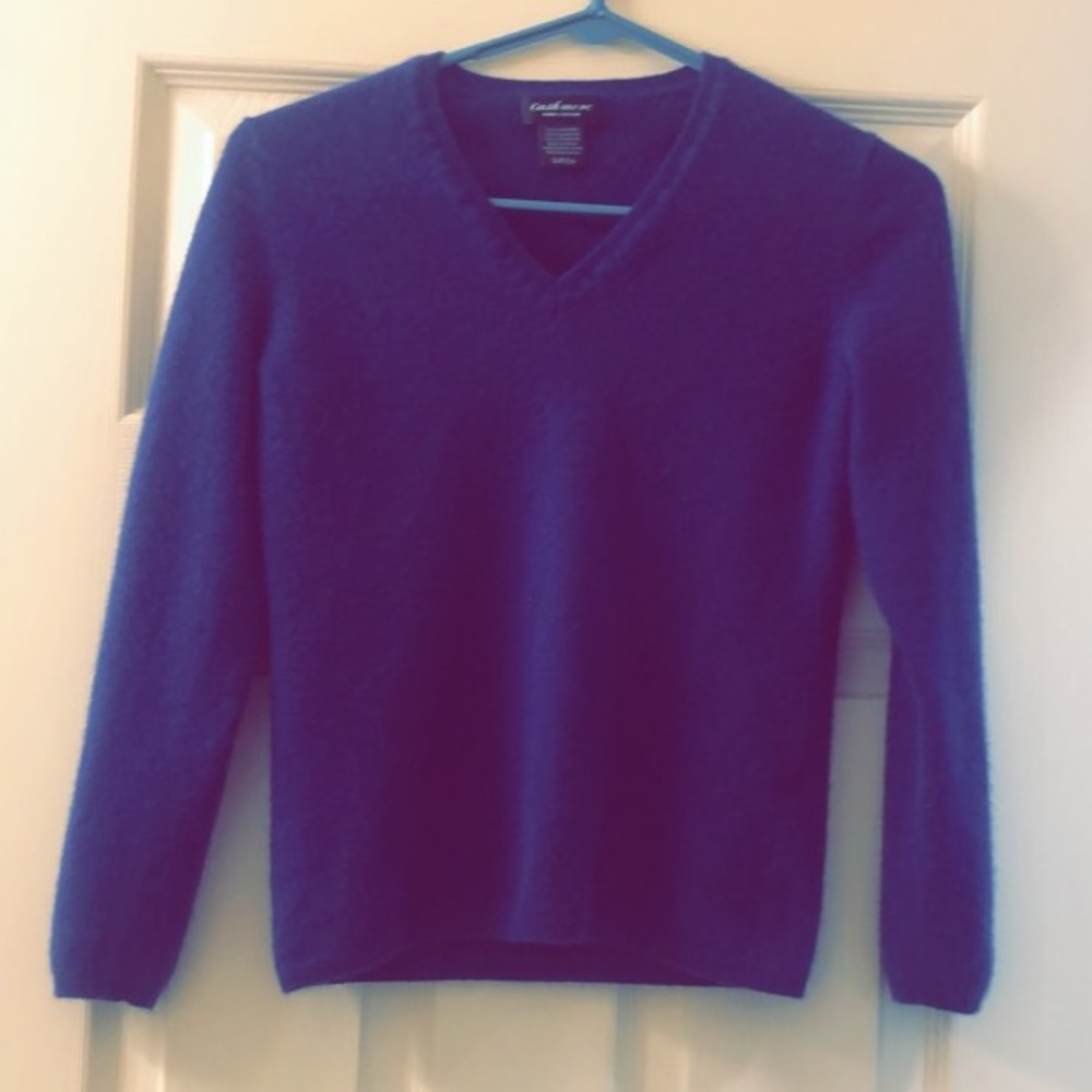 Blue Cashmere Sweater